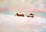 Клод Моне Дома в снегу. Норвегия 1895г